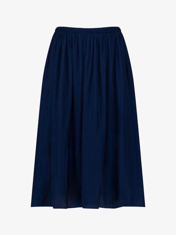 Jupe évasée "Dinah" bleu gris