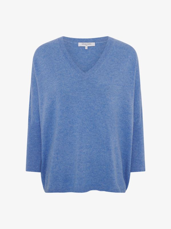 pull en cachemire "Lenae" bleu