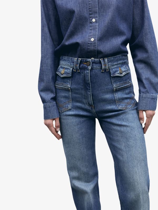Jeans Wide Leg "Anna" bleu, GERARD DAREL