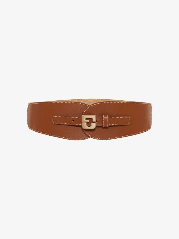 Ceinture en cuir "Olympe" cognac