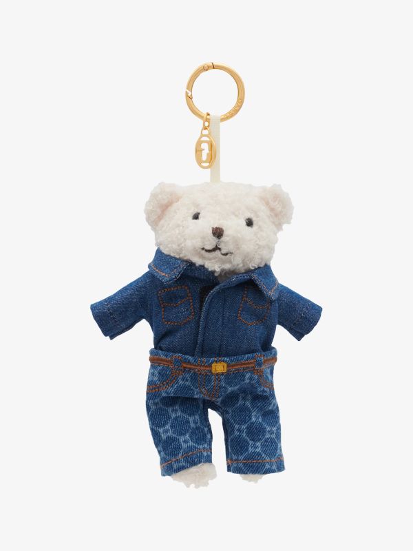 Porte-clés "Ourson" blue stone denim