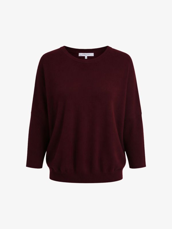 pull en cachemire "Reta" rouge