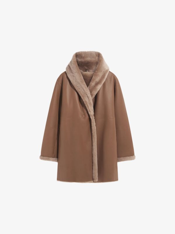Manteau "Flavie" brun clair