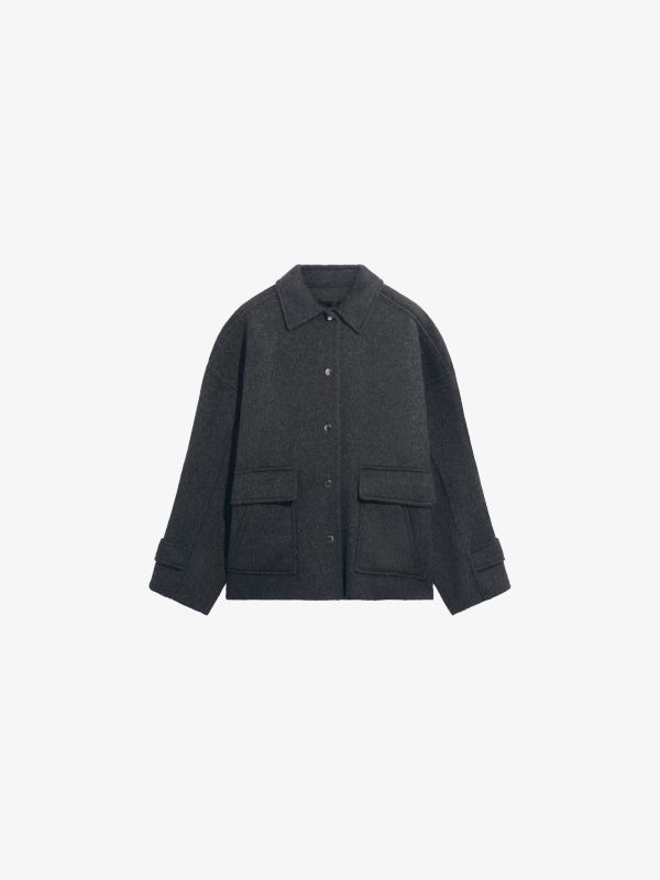 Veste en laine "Asti" noir