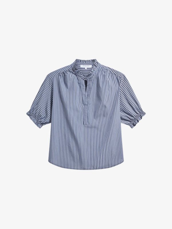 Blouse "Louann" bleu gris