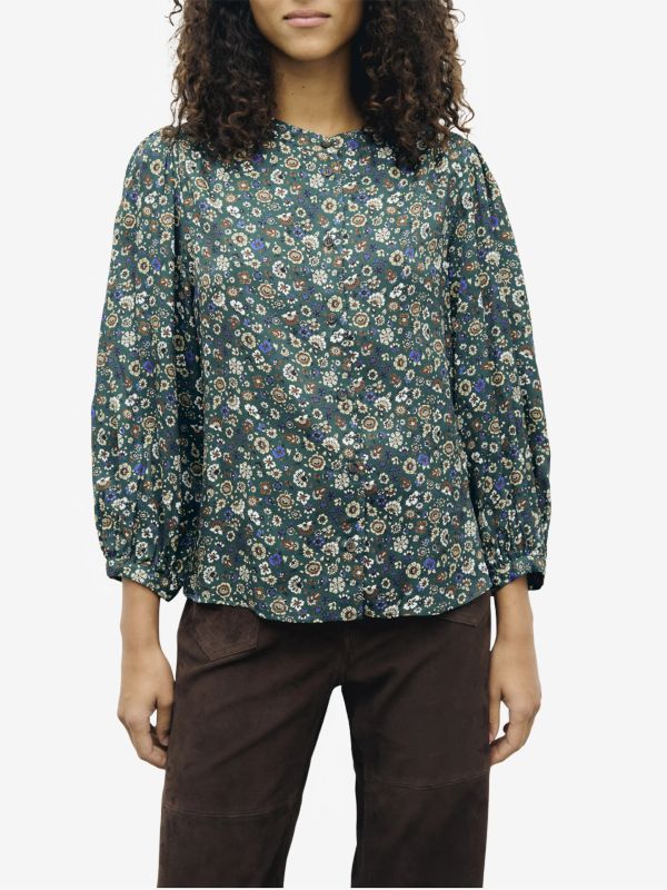 Chemisier "Loni" vert foncé, GERARD DAREL