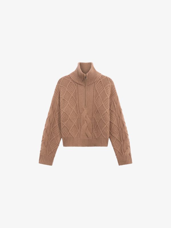 Pull en laine "Roxy" beige
