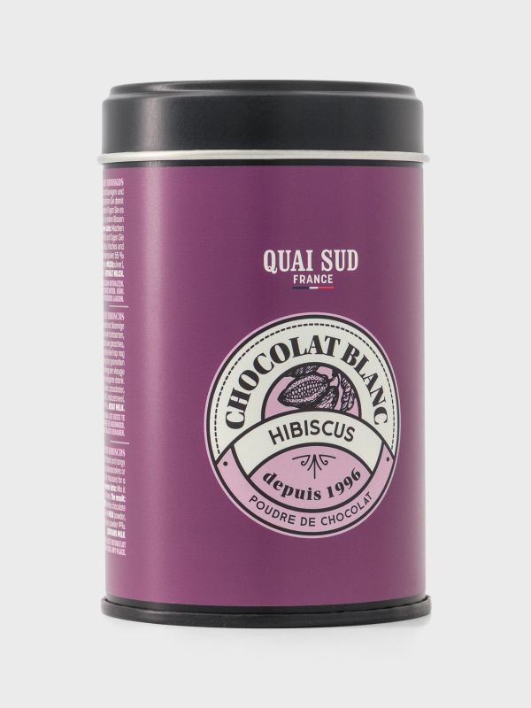 Weisses Schokoladenpulver mit Hibiskus, QUAI SUD