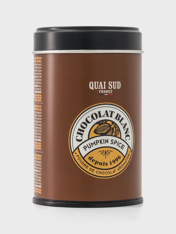 Chocolat blanc en poudre avec Citrouille, QUAI SUD