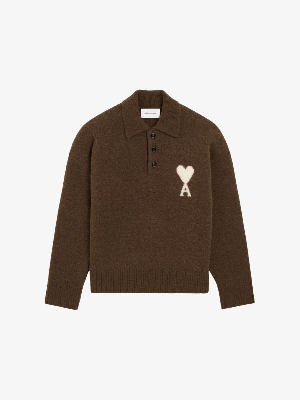 Pull en laine  brun