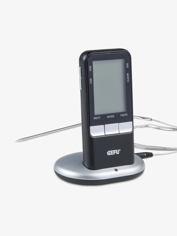Digitales Funk-Bratenthermometer schwarz