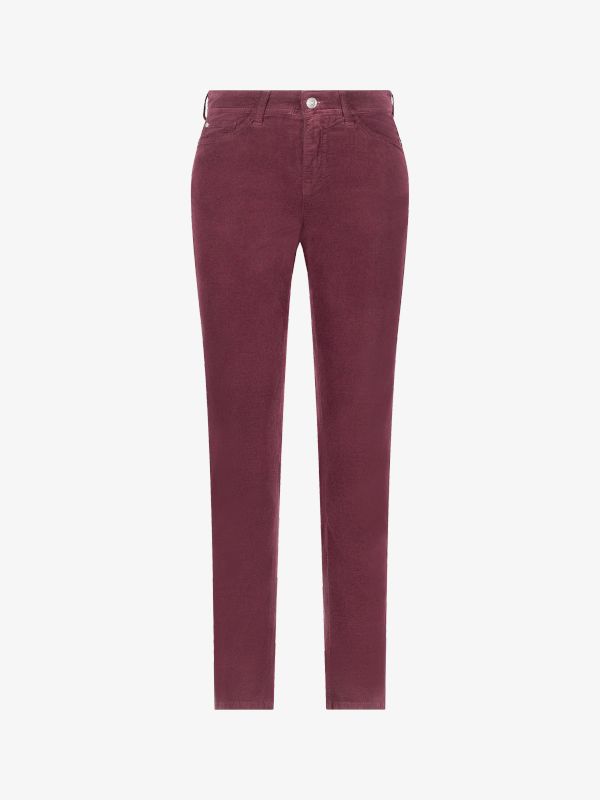 Jeans Slim Fit "Piper Cropped" bordeaux