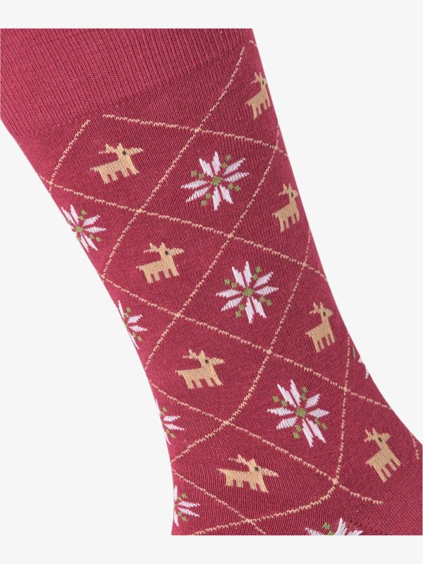 Chaussettes "X-Mas" rouge, BURLINGTON