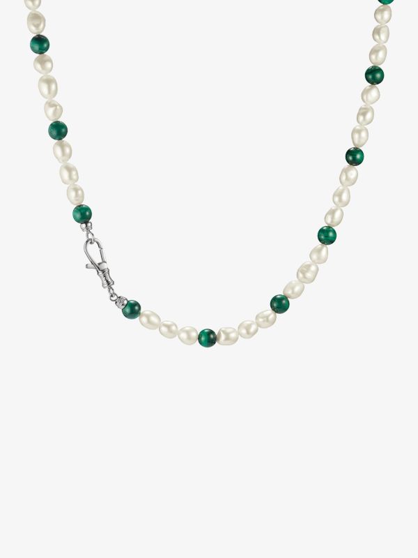 Collier gris acier