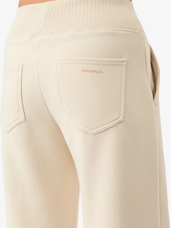 Athleisure-Hose weiss, MANDALA