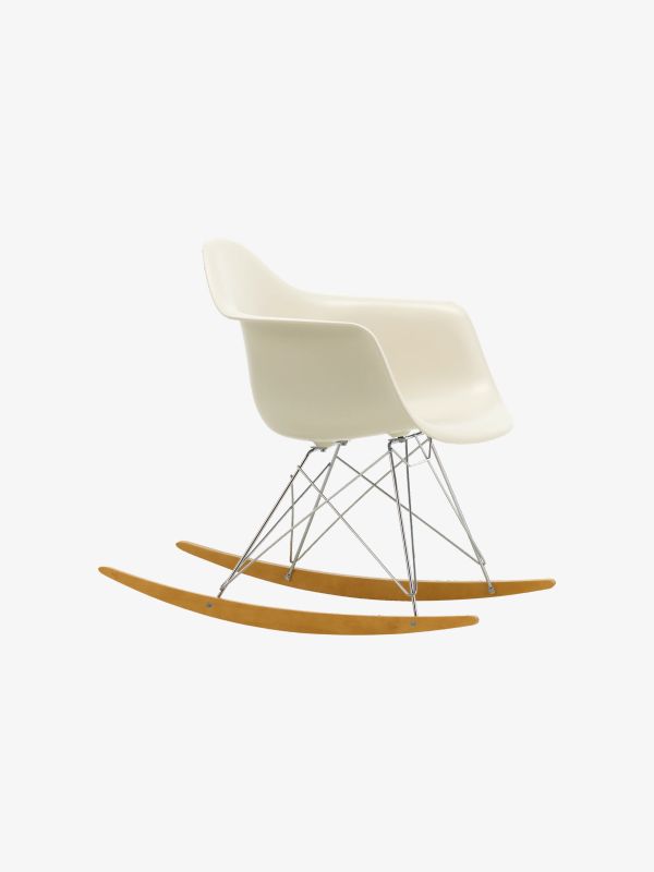 Chaise à bascule Eames gris clair, VITRA