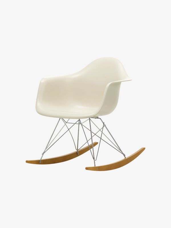 Chaise à bascule Eames gris clair, VITRA