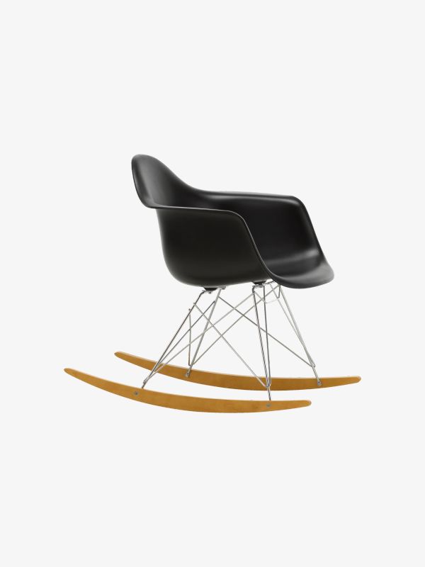 Chaise à bascule Eames noir, VITRA