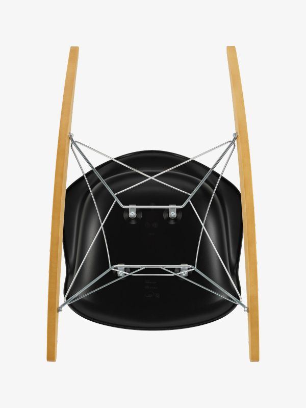 Chaise à bascule Eames noir, VITRA