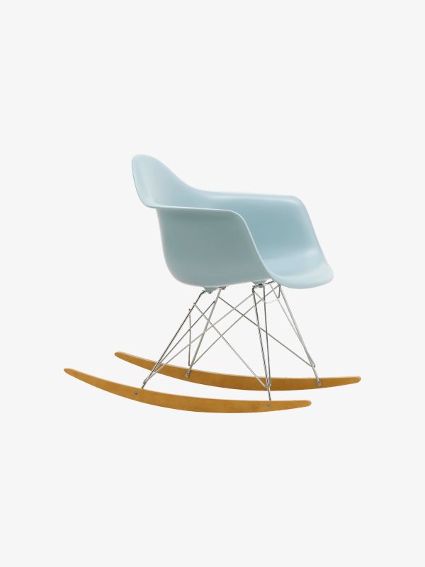 Chaise à bascule Eames bleu gris, VITRA