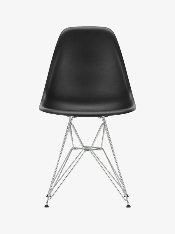 Chaise en plastique Eames DSR noir