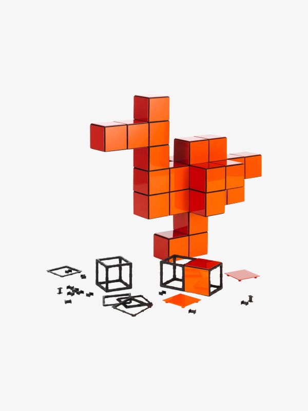 Figurine décorative Panton Cubes orange, VITRA