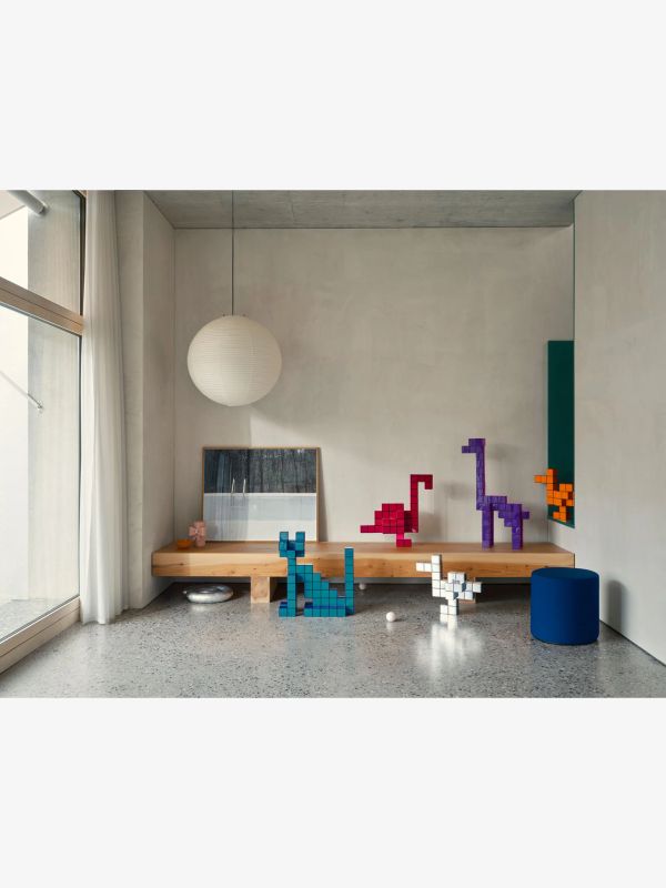 Figurine décorative Panton Cubes bleu, VITRA