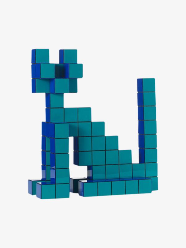 Figurine décorative Panton Cubes bleu