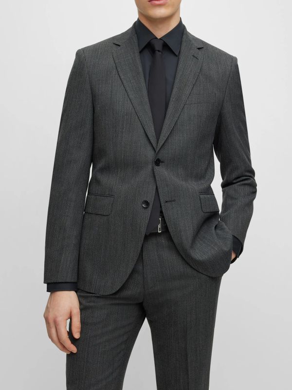 Chemise casual  noir, BOSS