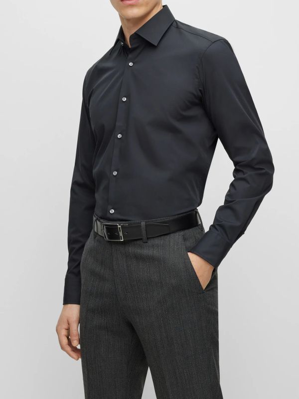 Chemise casual  noir, BOSS