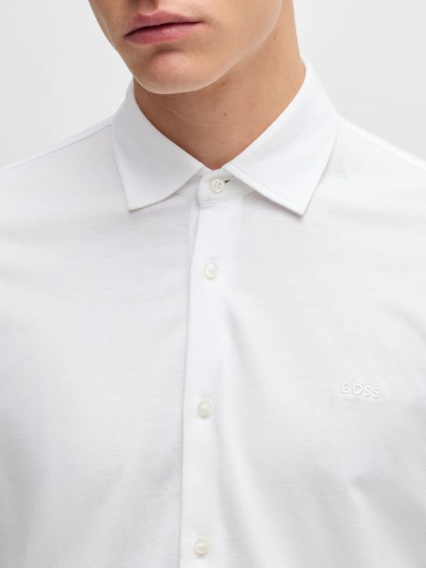 Chemise casual blanc, BOSS