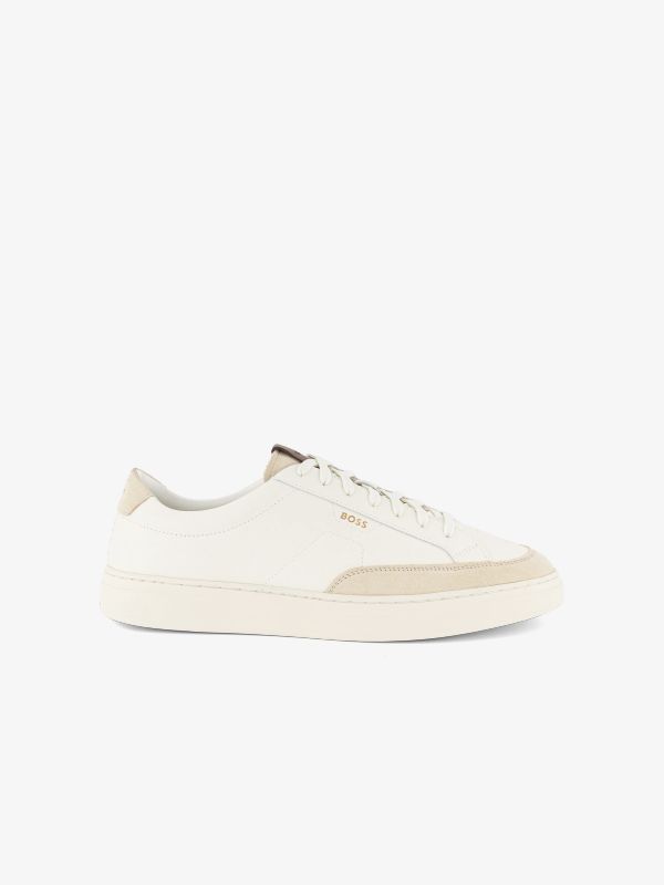 baskets en cuir "Kieran Tenn" blanc