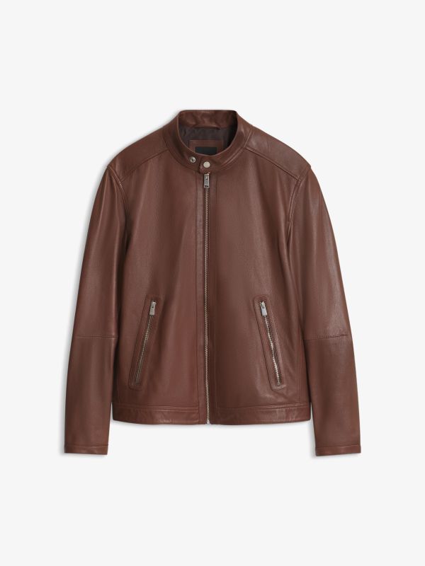 Lederjacke braun