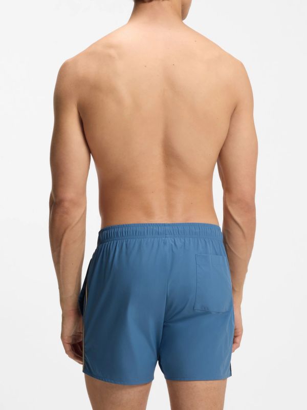 Maillot de bain rayé bleu clair, BOSS