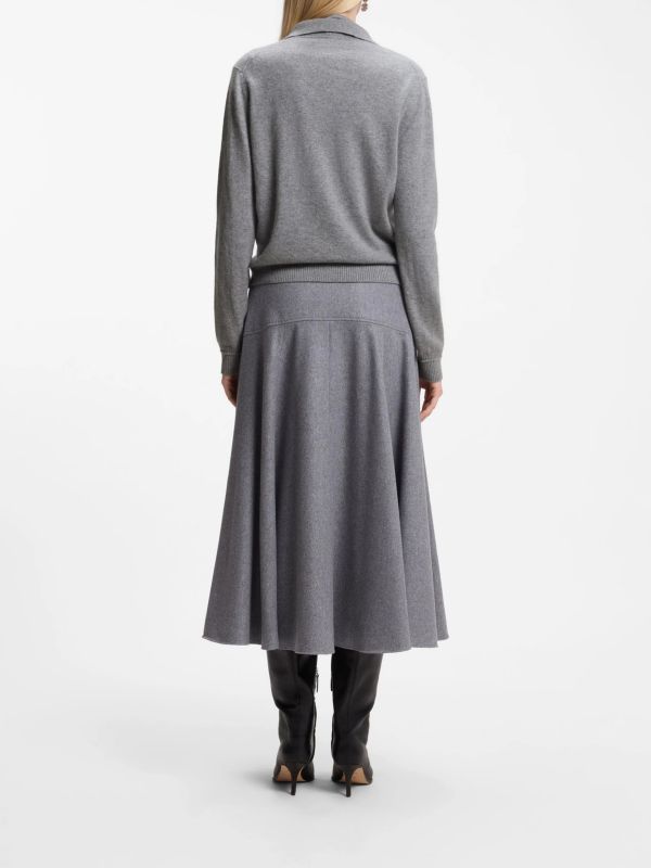 pull en tricot gris, BOSS