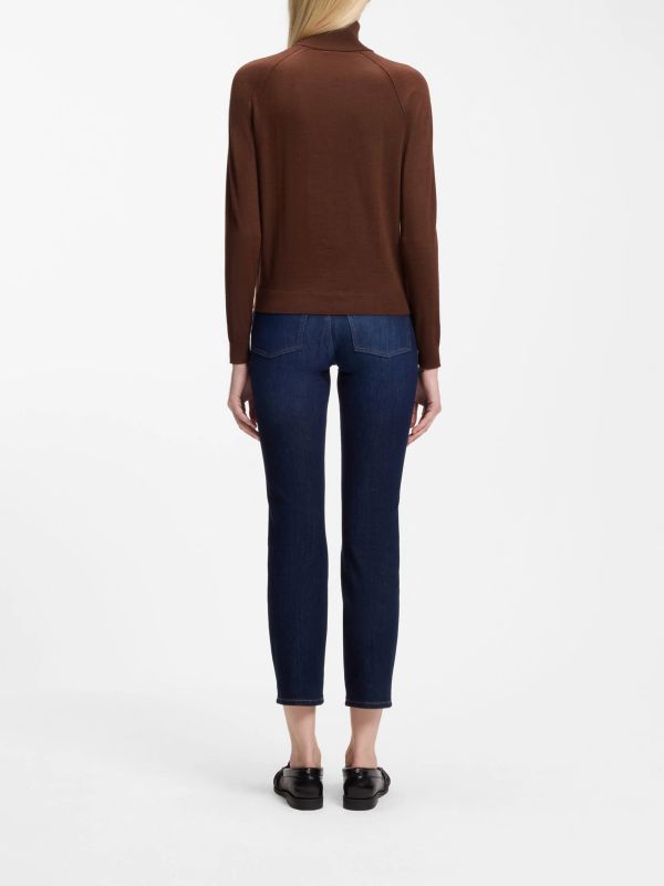 pull en tricot brun, BOSS