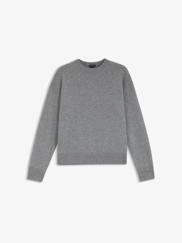 pull en tricot gris