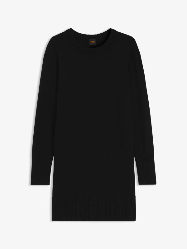 robe en tricot noir