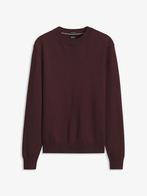 pull en tricot brun