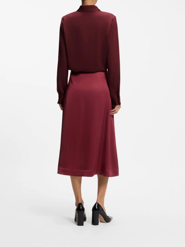 Blouse  rouge foncé, BOSS