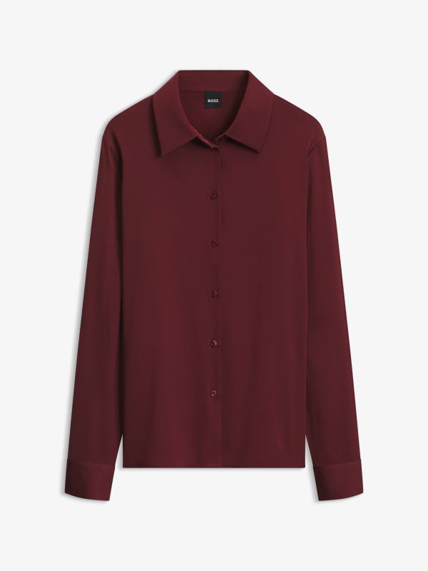 Blouse rouge foncé