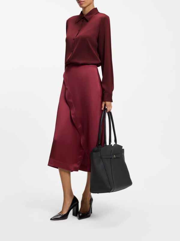 Blouse  rouge foncé, BOSS