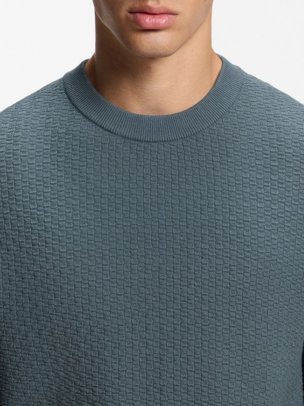 Strickpullover dunkelgrau, HUGO