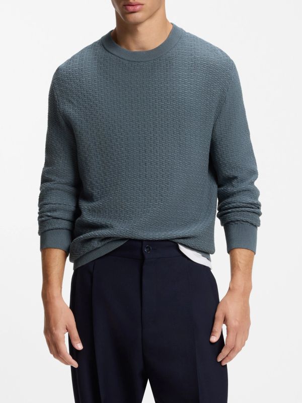 Strickpullover dunkelgrau, HUGO