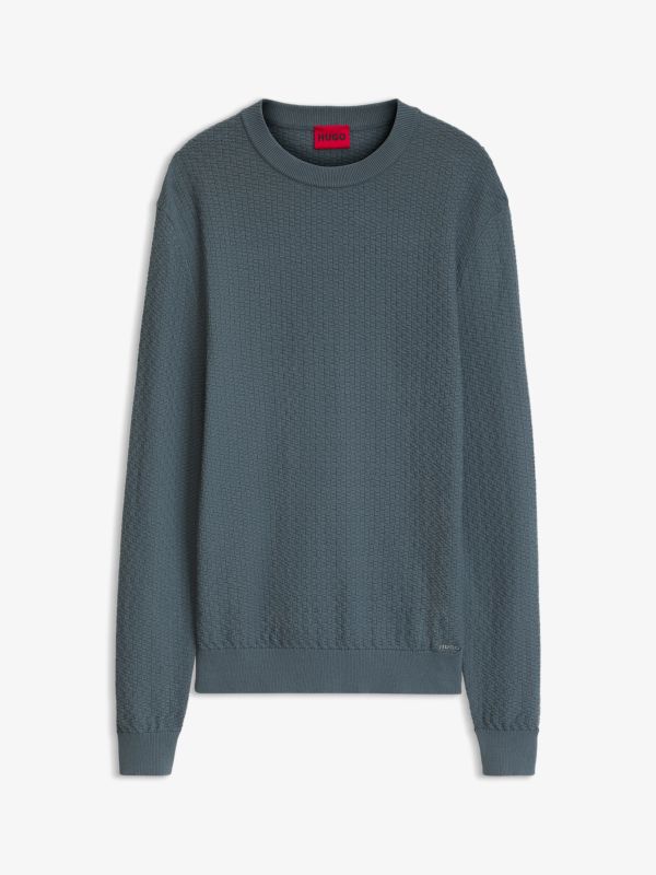 pull en tricot  gris foncé