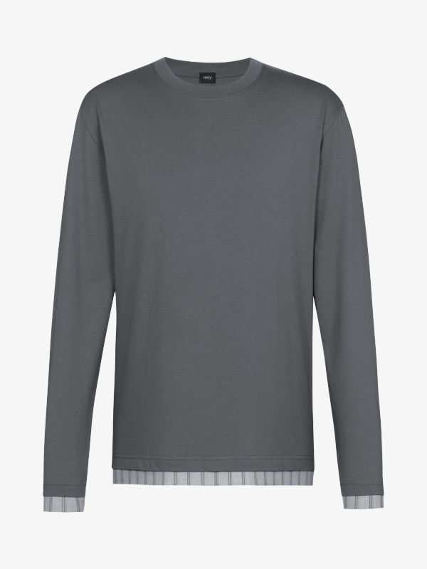 Langarmshirt dunkelgrau