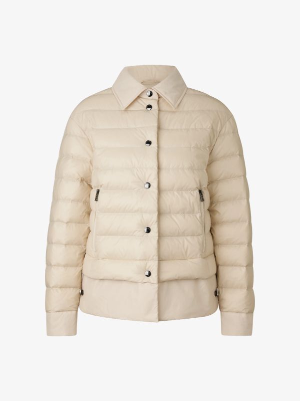 Veste en duvet beige