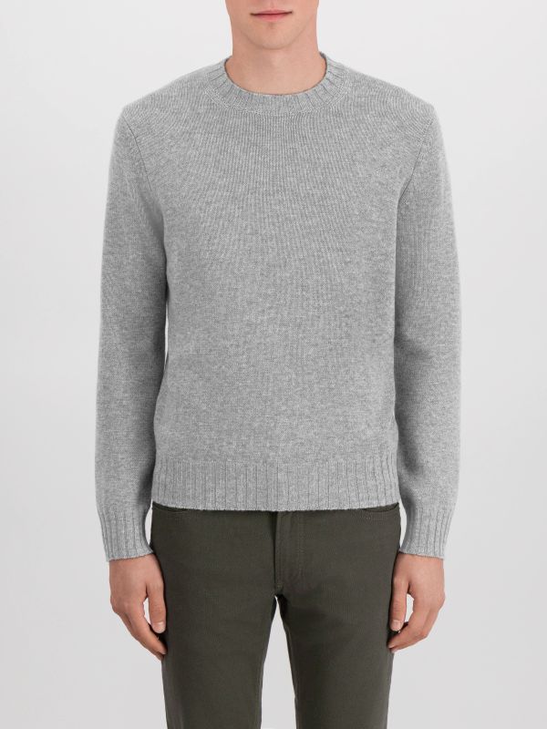 Strickpullover grau, ALLUDE