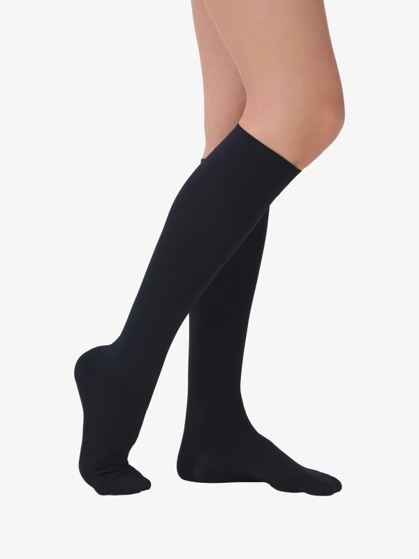 Chaussettes de genou KNEE-HIGH OPAQUE CONSCIOUS Noir Deux, ITEM M6