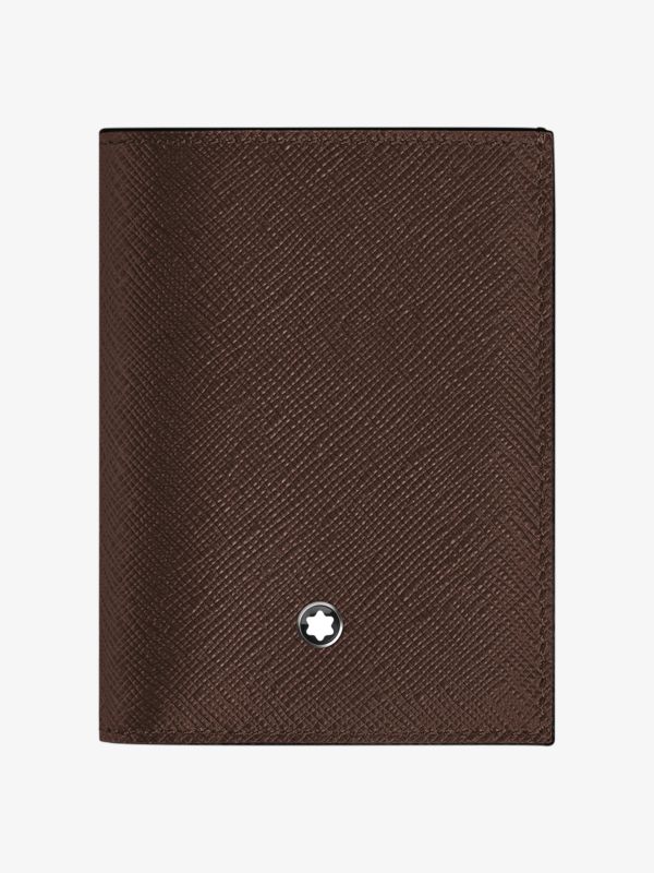 Portefeuilles MINI 4 CC SARTORIAL brun clair